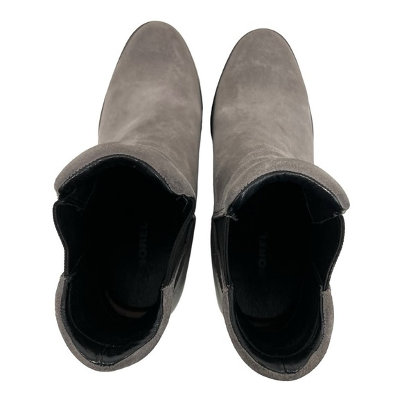 Sorel After Hours Gray Suede Wedge Heel Casual Ankle Boots Women’s 6.5 - Picture 9 of 15